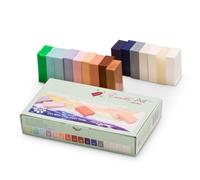 Encaustic Art The Original Wax Colouring Blocks: Soft Pastels Selection | 16 Colours for Encaustic Painting | For Painting Iron, Stylus & Hotplate | Highly Pigmented Creative Wax for Wax Painting