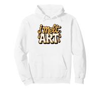 Encaustic Artist Superpower Melts Wax Humor Painter Pullover Hoodie