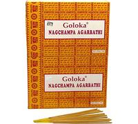 Encens Goloka Nagchampa Agarbathi - Indian Fragrance Nag Champa Incense Sticks, 24 boites