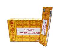 Encens Goloka Nagchampa Agarbathi - Indian Fragrance Nag Champa Incense Sticks, 6 boites