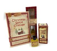 Enchante Christmas Cottage Spice Home Scent Collection - Room Spray, Reed Diffuser, Fragranced Sachet and Reviver Oil. Gift Box Present