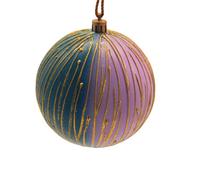 Enchanted 10Cm Textured Multi-Coloured Bauble 4Pk