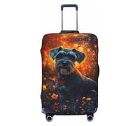 Enchanted Autumn Terrier Glow Travel Luggage Covers - Elasticity Suitcase Covers Protector for Luggage 18-32 Inch