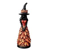 Enchanted Autumn Witch Figurine, Gothic Resin Halloween Desktop Decoration