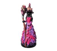 Enchanted Autumn Witch Figurine, Resin Statue, Halloween Shelf Sitter
