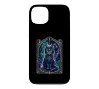 Enchanted Black Cat Mystical Eye Celestial Art Case for iPhone 13