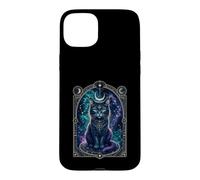 Enchanted Black Cat Mystical Eye Celestial Art Case for iPhone 15 Plus