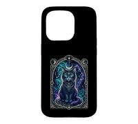 Enchanted Black Cat Mystical Eye Celestial Art Case for iPhone 15 Pro