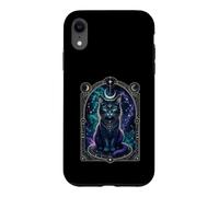 Enchanted Black Cat Mystical Eye Celestial Art Case for iPhone XR