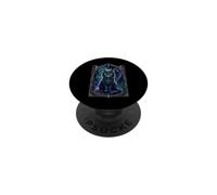 Enchanted Black Cat Mystical Eye Celestial Art PopSockets Adhesive PopGrip