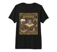 Enchanted Bookshop Lost Between The Pages Witchy Book Lover Premium T-Shirt