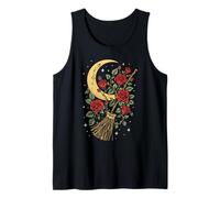 Enchanted Broomstick Botanical Lunar Mystical Flight Tank Top
