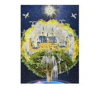 Enchanted Castle in The Sky Colourful Jigsaw Puzzle for Adults, 500 PCS
