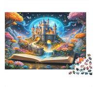 Enchanted Castle Inspires 1000 Pieces Paper Jigsaw for Adults Educational Fantasy Story Puzzle Wall Art Decor 70x50cm/1000pcs