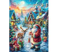 Enchanted Castle on Cliff 500 Pieces Set Classic Jigsaw Puzzle Mitos Animal Planta Couple Puzzle Partners Mind Relaxation Wall Decor Easter New Year Creativity & Gift Giving 500 PCS