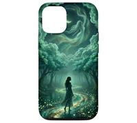 Enchanted Celestial Forest Ethereal Goddess Dreamy Teal Case for iPhone 12/12 Pro