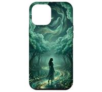 Enchanted Celestial Forest Ethereal Goddess Dreamy Teal Case for iPhone 12 Pro Max