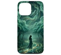 Enchanted Celestial Forest Ethereal Goddess Dreamy Teal Case for iPhone 13 Pro Max