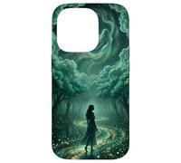 Enchanted Celestial Forest Ethereal Goddess Dreamy Teal Case for iPhone 14 Pro
