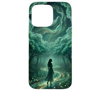 Enchanted Celestial Forest Ethereal Goddess Dreamy Teal Case for iPhone 15 Pro Max