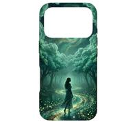 Enchanted Celestial Forest Ethereal Goddess Dreamy Teal Case for iPhone 17 Pro