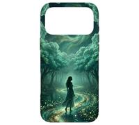 Enchanted Celestial Forest Ethereal Goddess Dreamy Teal Case for iPhone 17 Pro Max