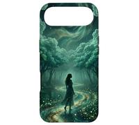 Enchanted Celestial Forest Ethereal Goddess Dreamy Teal Case for iPhone Air