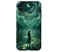 Enchanted Celestial Forest Ethereal Goddess Dreamy Teal Case for iPhone XS Max