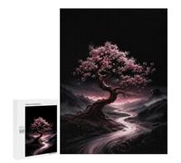 Enchanted Cherry Blossom Tree by River Jigsaw Puzzle, 500 PCS, for Adults And Families, Shared Puzzle Time for Family And Friends, for Quiet Evenings