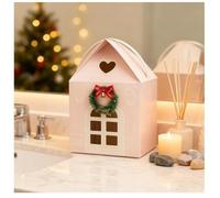 Enchanted Christmas Cottage Gift Box, House Interior Decorations and House Shaped Gift Boxes a Wreath on The Door Mansion,2025 New Refillable Large Capacity Gift Box for Christmas Xmas (1PCS)