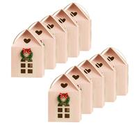 Enchanted Christmas Cottage Gift Box House Shaped Gift Boxes A Wreath On The Door Mansion Ideal For Home Presents, House Interior Decorations And For Treats