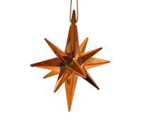 Enchanted Copper Star Bauble 6Pk