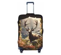 Enchanted Deer In Cave Travel Luggage Covers - Elasticity Suitcase Covers Protector for Luggage 18-32 Inch