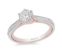 Enchanted Disney Fine Jewellery Rose Gold Diamond Belle Ring