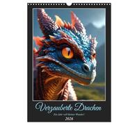 Enchanted dragons: A year full of little wonders! UK-Version (Wall Calendar 2026 DIN A3 Portrait), CALVENDO 12 Month Wall Calendar