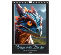 Enchanted dragons: A year full of little wonders! UK-Version (Wall Calendar 2026 DIN A4 Portrait), CALVENDO 12 Month Wall Calendar