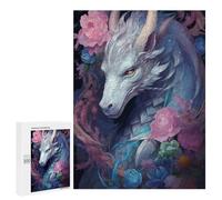 Enchanted Dragon's Garden: Winter Activity Gift, 500 PCS Jigsaw Puzzle for Adults - for A Rewarding Weekend Challenge