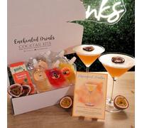 Enchanted Drinks Passionfruit Martini Cocktail Kit - 2 Vodka & Passionfruit Drinks - Includes Dried Passionfruit Garnish & Recipe Card for any Passion Fruit Martini Lover
