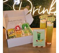 Enchanted Drinks Twister Cocktail Kit - 2 Tropical Midori & Limoncello Cocktails Inspired by Twister Ice Lollies - Includes Strawberry, Pineapple & Lime with Straws & Recipe Card