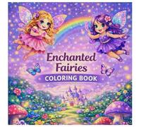 Enchanted Fairies Coloring Book: Cute & Easy Fantasy Pages for Girls 4-8