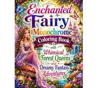 Enchanted Fairy Monochrome Coloring Book with Whimsical Forest Queens and Dreamy Fantasy Adventures: Magical Black and White Fairy Scenes Filled with ... and Relaxing Fantasy Designs for All Ages