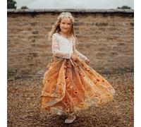 Enchanted Fall Long Sleeve Dress - Chantilly Lace UK Flower Girl Boutique Burnt Orange 13-14 Years