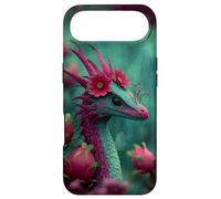 Enchanted Floral Dragon in Rain Creature Fantasy Case for iPhone Air