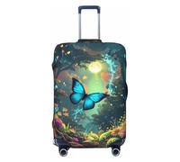 Enchanted Forest Butterfly A Travel Luggage Covers - Elasticity Suitcase Covers Protector for Luggage 18-32 Inch
