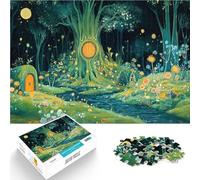 Enchanted Forest Cottage1000 Piece Jigsaws for Adults Stress Reliever Difficult Challenge deal as gifts for the whole family 38x26cm
