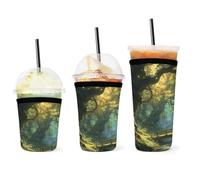 Enchanted Forest Cup Sleeve 3 Pack, Neoprene, Sleeve for Coffee Cup, Keeps Hands Dry And Reusable Insulator Sleeve for Hot Cold Drinks