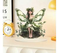 Enchanted Forest Fairy Acrylic Desktop Decoration, Suitable for Home Décor in Living Room or Office. Idea Gift Choice: Halloween, Christmas, Birthday, Anniversary, Valentine's Day, Celebrations
