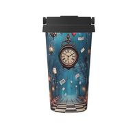 Enchanted Forest Fantasy Insulated Coffee Mug with Lid, Leak-Proof Stainless Steel Travel Tumbler