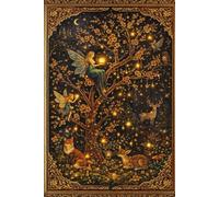 Enchanted Forest Fantasy Journal 6" x 9" A Whimsical Lined Notebook with Fairies, Woodland Creatures, and Magical Nighttime Art for Writing, Reflection, and Creativity