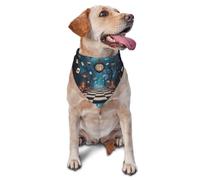 Enchanted Forest Fantasy Printed Graphic Pet Triangle Scarf For Dogs & Cats, Adjustable Cute Pet Bandana For & Photo Shoots